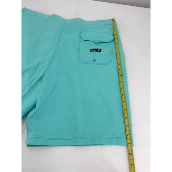 NWT Hurley One And Only 20" Board Shorts Crossdye Teal Blue/Green Men's Size 38 - Picture 9 of 10